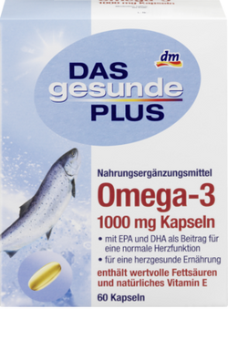 Omega-3 魚油1000mg 膠囊, 60粒 - Germanbuy HK 德國代購