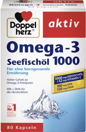 Omega-3 深海魚油 1000mg 膠囊, 80粒 - Germanbuy HK 德國代購